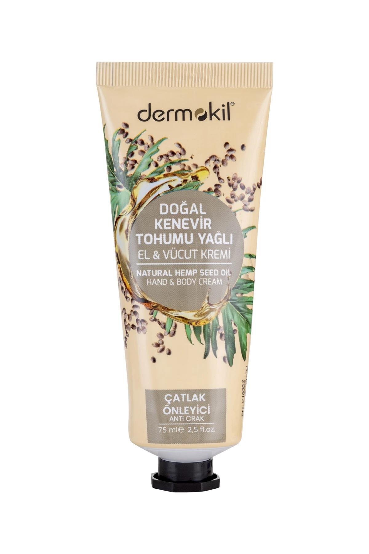 Doğal Kenevir Yağlı El ve Vücut Kremi 75 ml