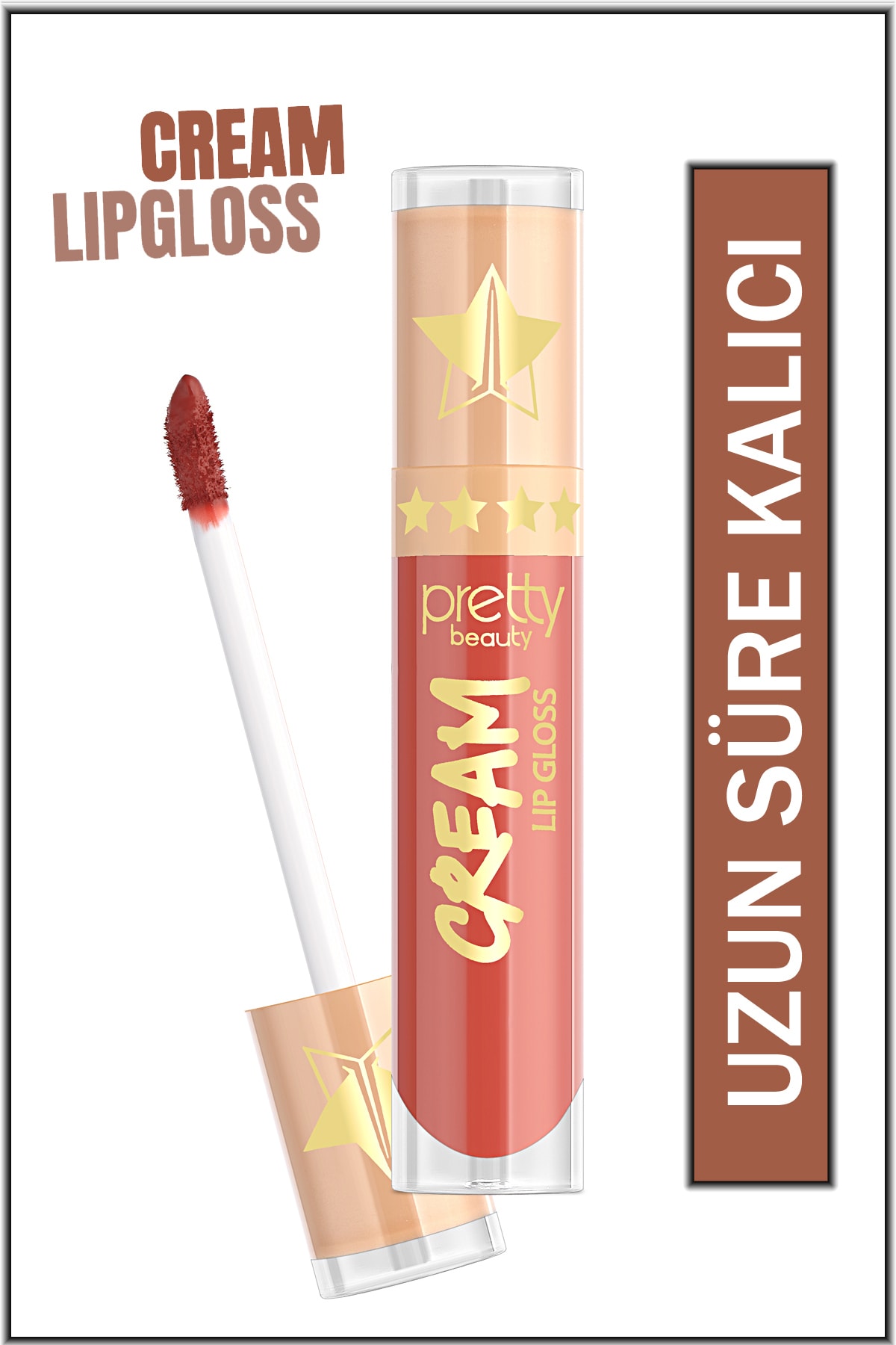 Cream Lipgloss & Uzun Süre Kalıcı Likit Ruj
