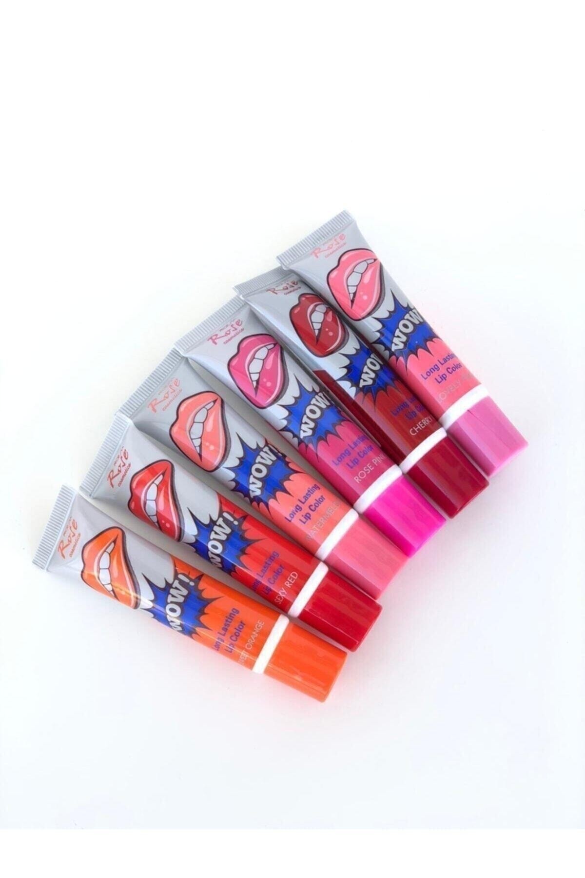 Roesıa Rose Cosmetics Kalıcı Soyulabilir 6lı Ruj Serisi